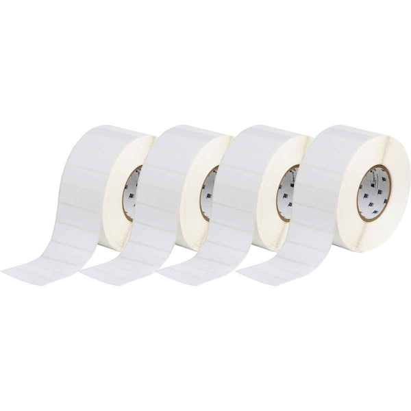 Satin Polyester General Identification Labels 1 in H x 3 in W White 4CS 4RL